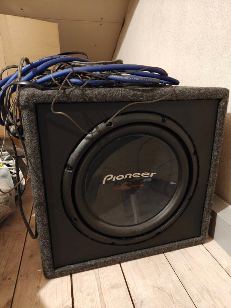 Pioneer Subwoofer en Versterker, Ophalen, Gebruikt