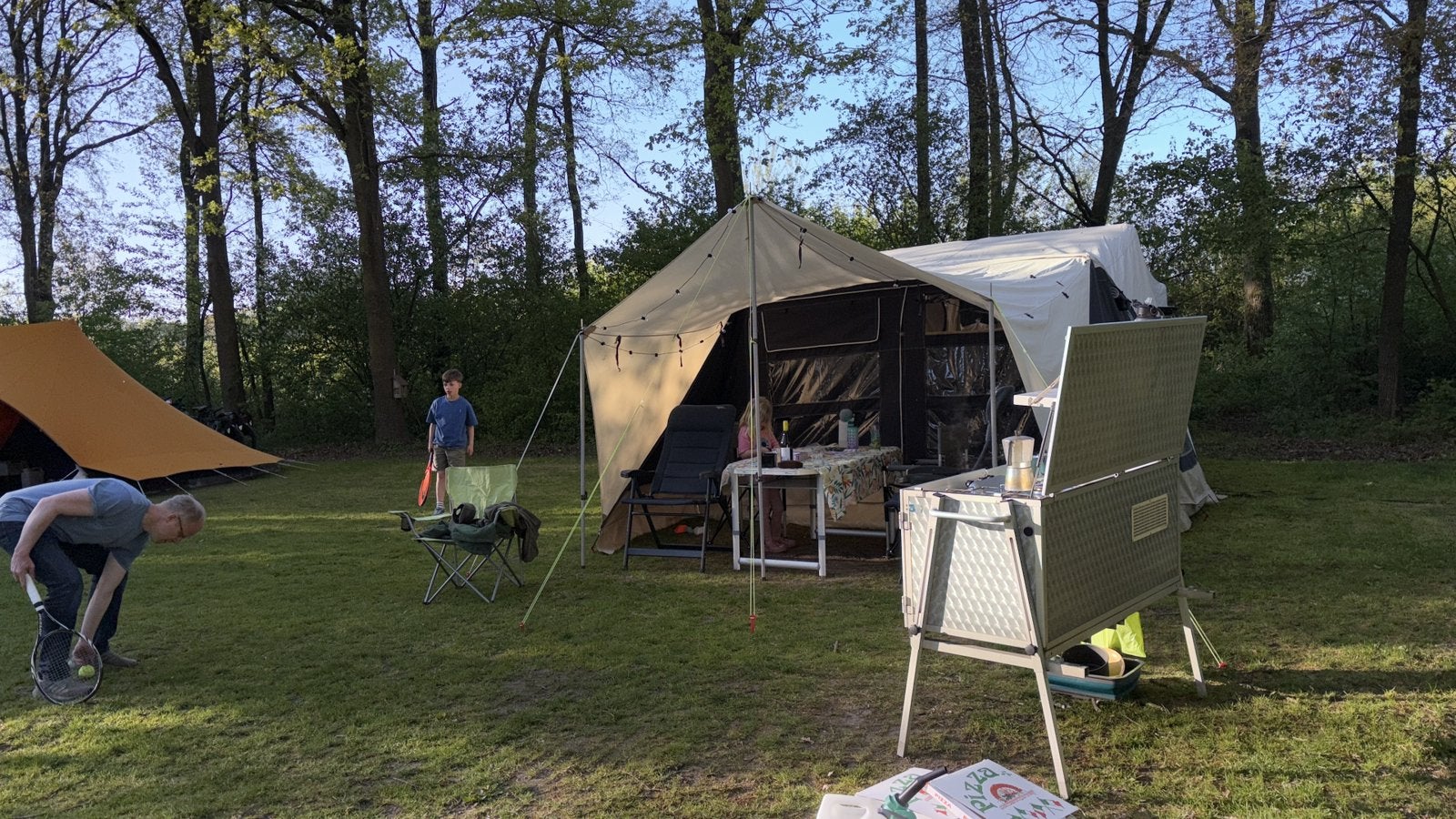 Combi Camp Flexi uit 2019 met de Aircraft Space keuken!, Caravans en Kamperen, Ophalen, Combi-Camp, Blauw, Aanwezig