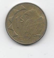 Namibië 1 dollar 2010 KM# 4, Postzegels en Munten, Munten | Afrika, Verzenden, Overige landen, Losse munt