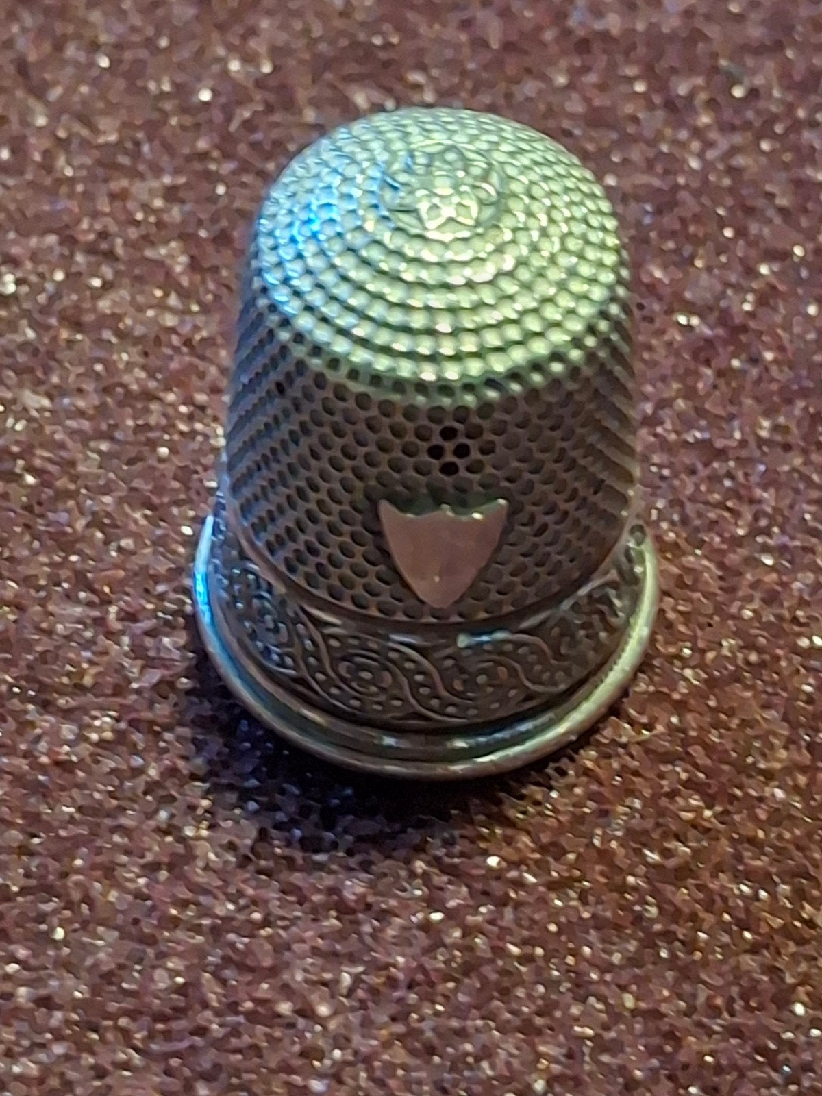 zilveren  vingerhoed, Ophalen of Verzenden