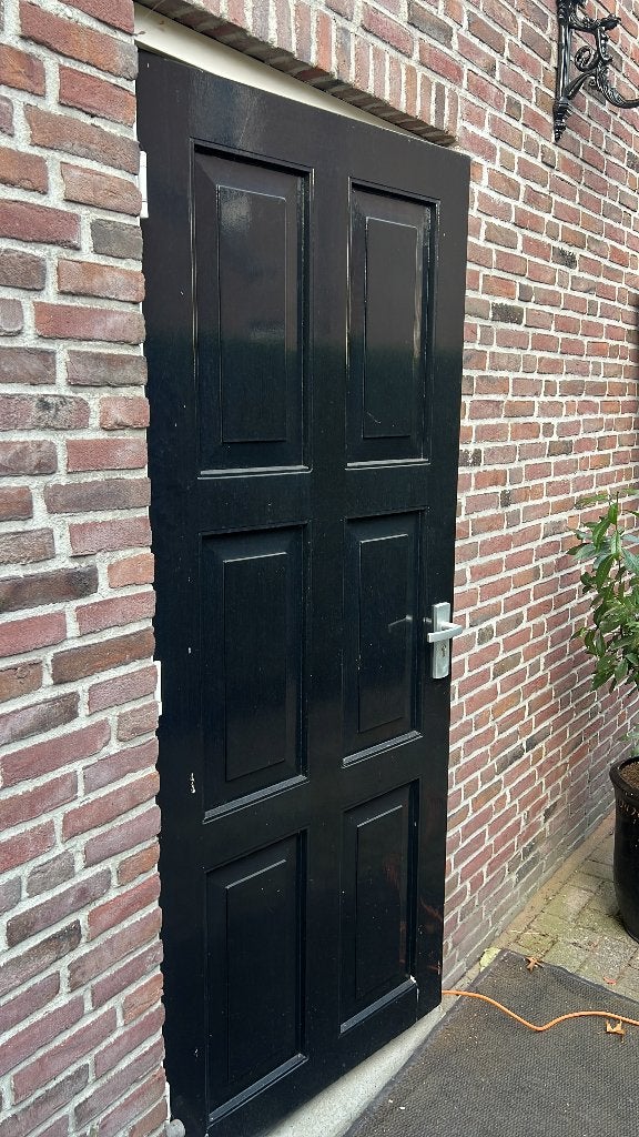 Buitendeur hardhout meranti, Doe-het-zelf en Verbouw, Ophalen, Gebruikt, 80 tot 100 cm, Buitendeur