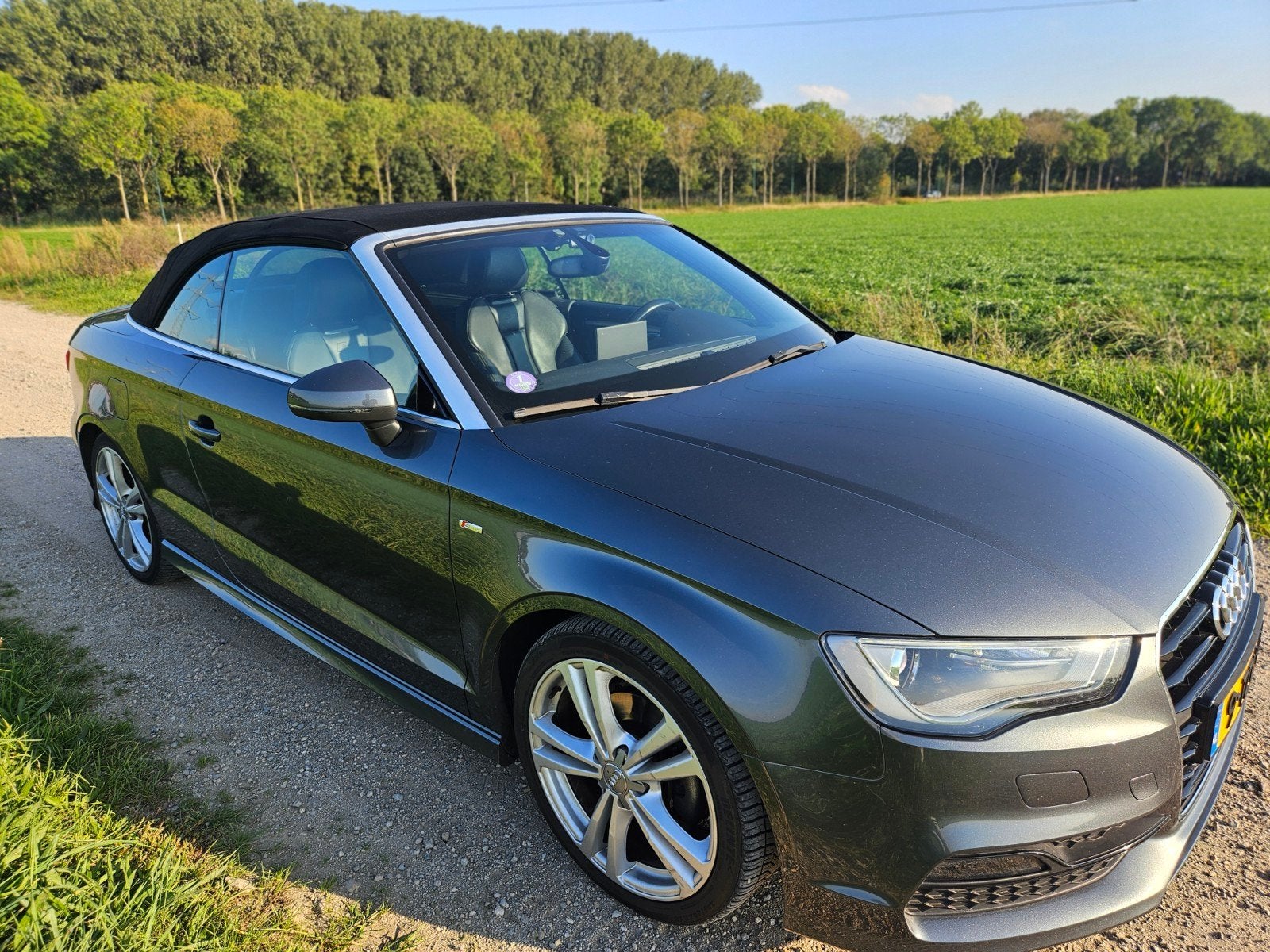 Audi A3 1.4 Tfsi 103KW Cabriolet AUT 2014 Grijs 3 x S-line, Zwart, 4 cilinders, Cabriolet, 4 stoelen