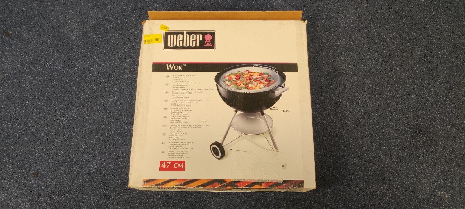 Weber wok 47cm nieuw, Ophalen, Nieuw, Metaal