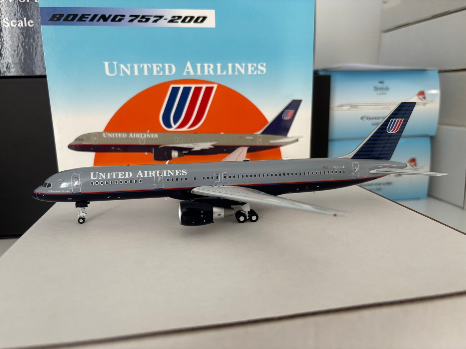 Inflight200 United Airlines Boeing 757 1/200, Verzamelen, Ophalen of Verzenden, Zo goed als nieuw, Schaalmodel