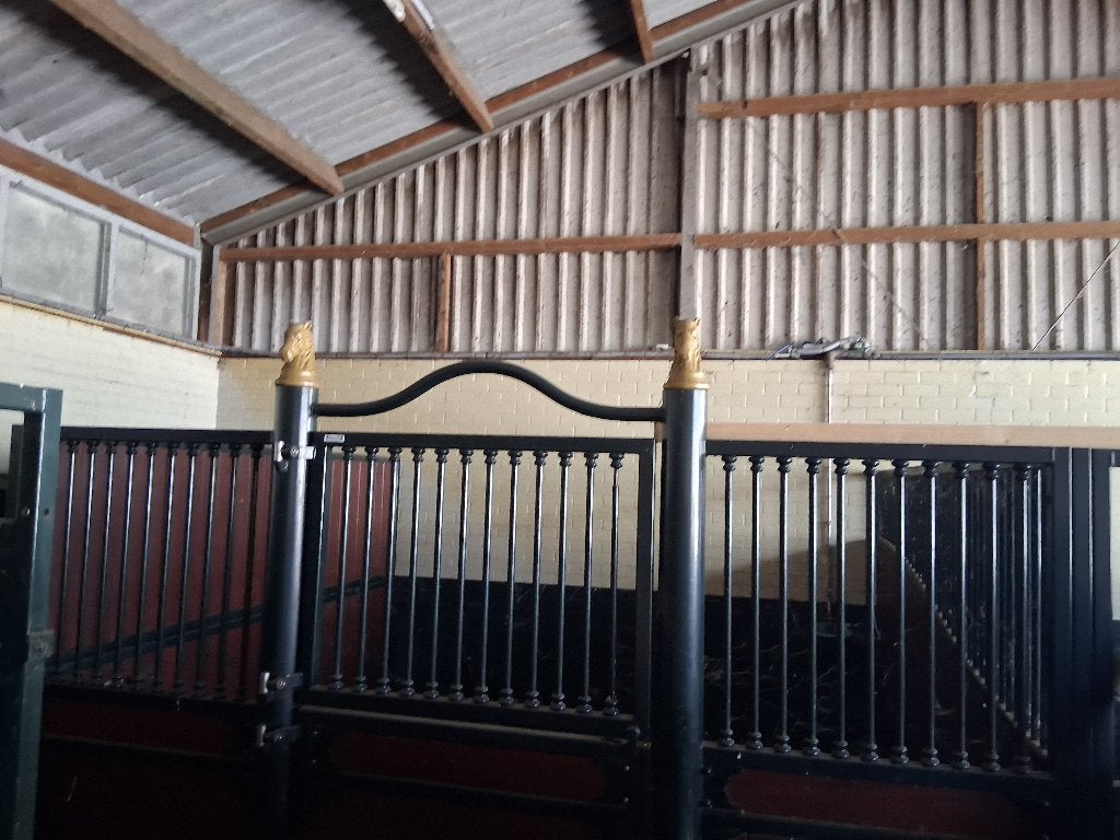 Paardenboxen, Stalling, 2 of 3 paarden of pony's