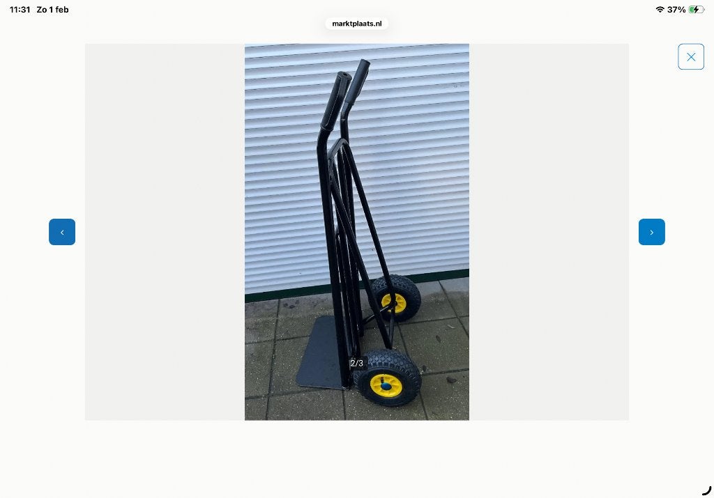 Steekwagentje is te verlengen, 100 liter of meer, Ophalen, Nieuw, Transportkar