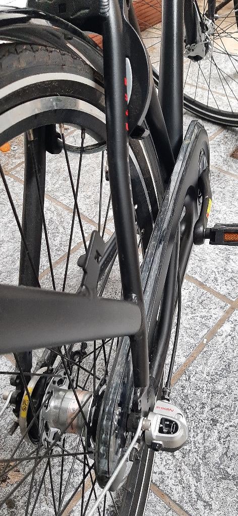Stadsfiets, Fietsen en Brommers, Versnellingen, Zo goed als nieuw, 57 tot 61 cm, Schijfrem