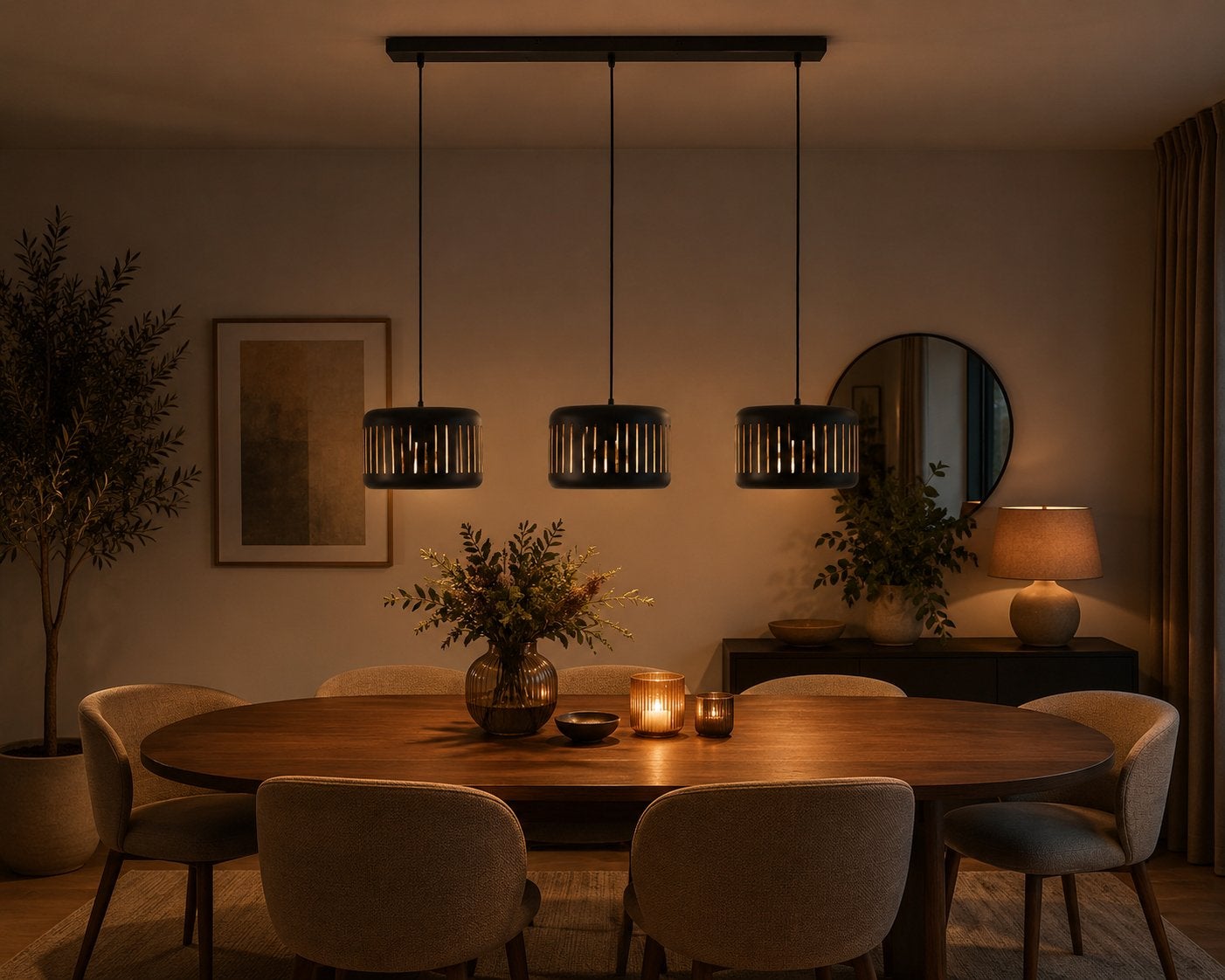 Brilliant hanglamp Tyas met 3 lichtbronnen / nieuwstaat, Huis en Inrichting, Lampen | Hanglampen, Ophalen, Zo goed als nieuw, Metaal