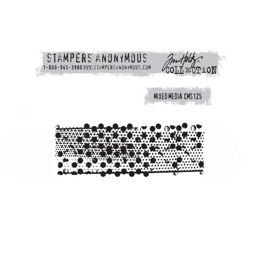 Stampers Anonymous Tim Holtz Cling Stamp Mixed Media #125/02, Verzenden, Nieuw, EZ-mounted stempel