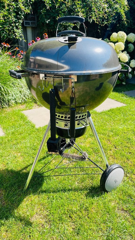 Weber Master Touch GBS 57 cm houtskool BBQ, Ophalen, Gebruikt, Weber, Met accessoires