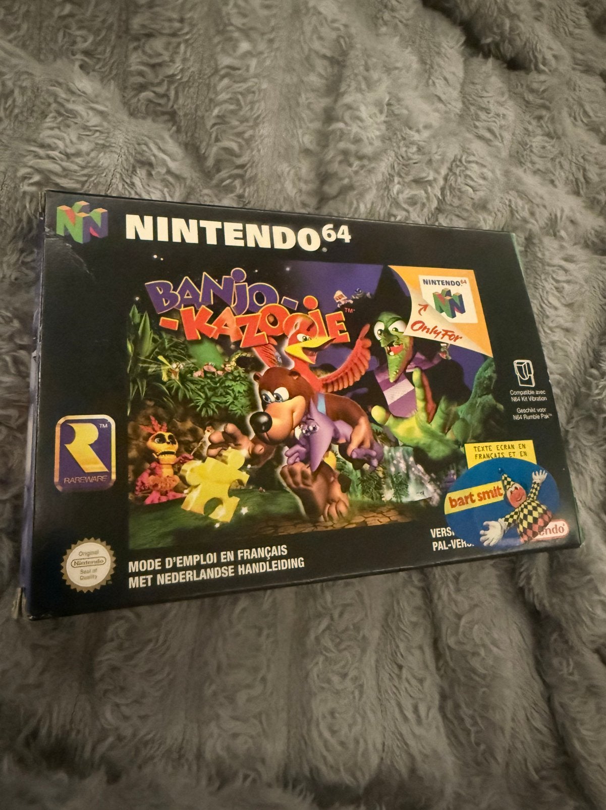 N64/Nitendo 64-  Banjo-Kazooie, Spelcomputers en Games, 1 speler, Ophalen of Verzenden, Zo goed als nieuw, Vanaf 3 jaar