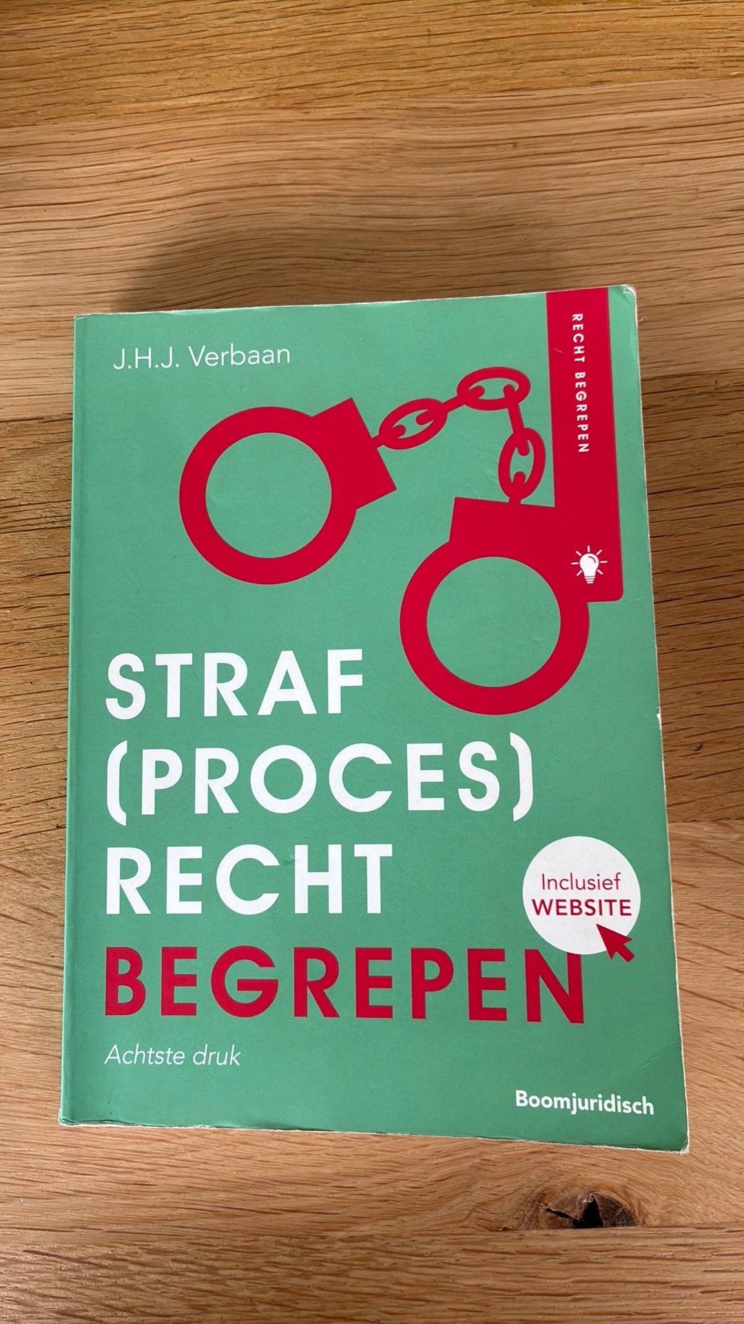 J.H.J. Verbaan - Straf(proces)recht begrepen, J.H.J. Verbaan, Zo goed als nieuw, Alpha, HBO