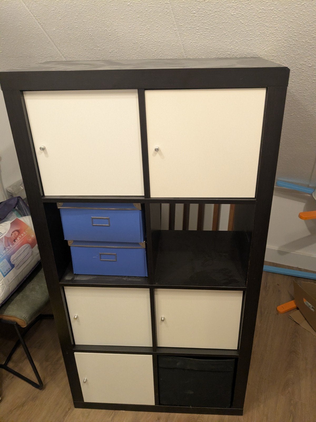 KALLAX kast donkerbruin, Ophalen, 100 tot 150 cm, 50 tot 100 cm, IKEA