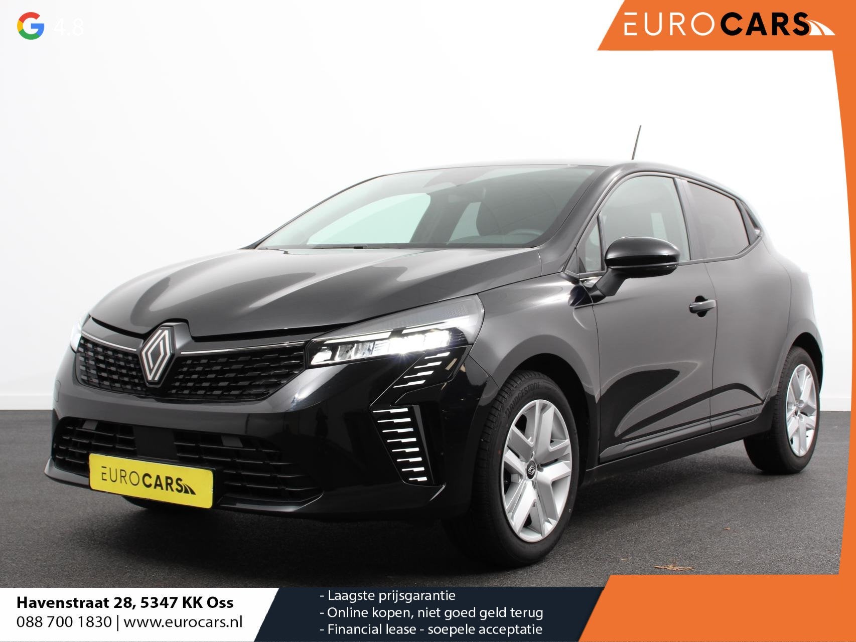 Renault Clio 1.0 TCe 90 GPF Automaat evolution Navigatie App, Stof, Gebruikt, Zwart, Bedrijf