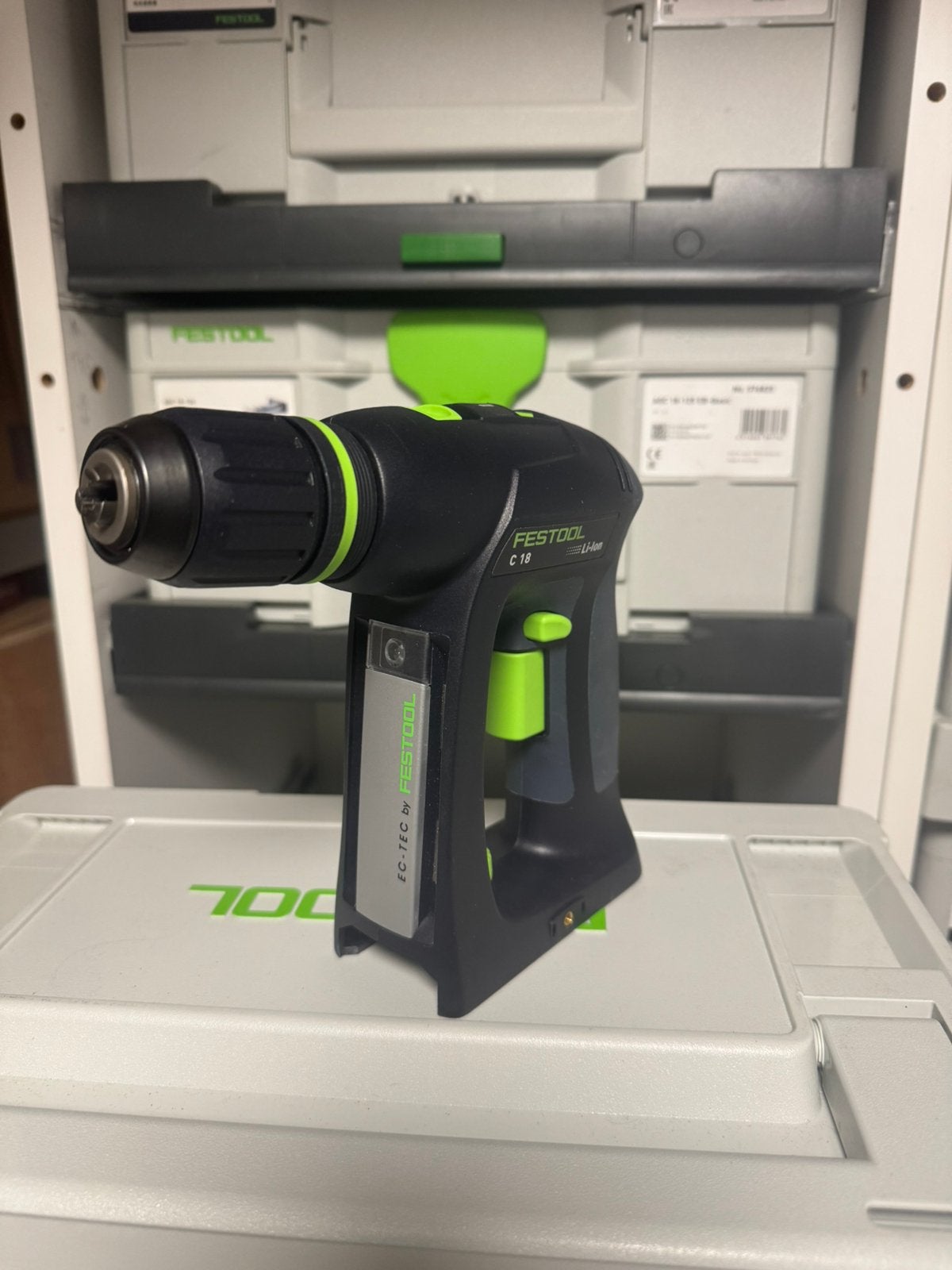 Festool C18, Ophalen of Verzenden, Zo goed als nieuw, Boor- en Schroefmachine