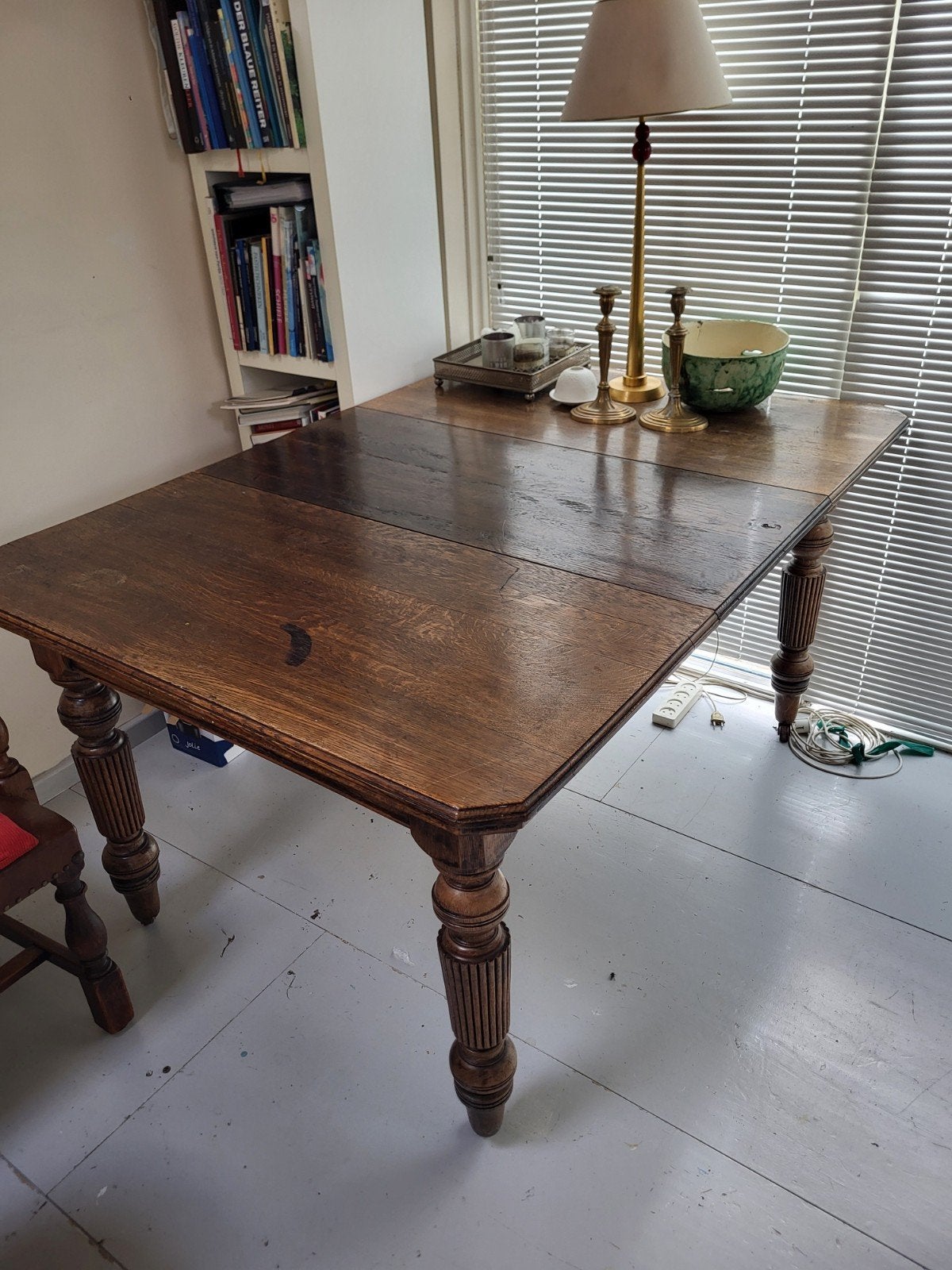 LAAT VICTORIAANSE italiaanse antieke uitschuifbare tafel, Antiek en Kunst, Ophalen