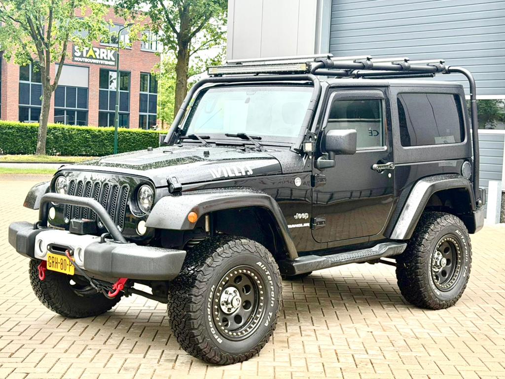 ‼️JEEP WRANGLER JK 3.6 284PK OFF-ROAD 4X4 CABRIO YOUNGTIMER, Auto's, Automaat, Euro 5, Stof, Zwart