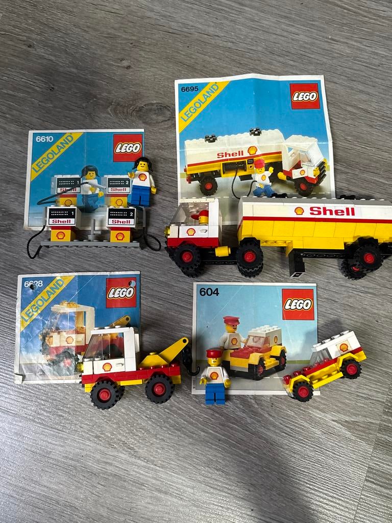 Lego Legoland Shell Sets: 6628, 604, 6610, 6695, Kinderen en Baby's, Speelgoed | Duplo en Lego, Lego, Ophalen of Verzenden, Meerdere sets