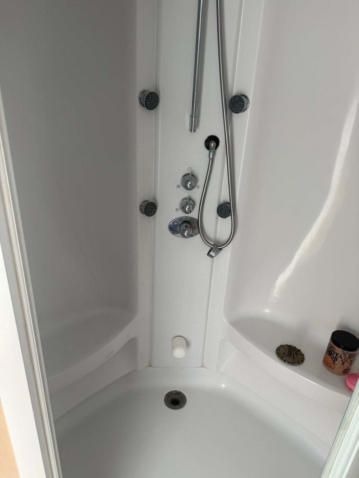 Cleopatra stoom-douche cabine met verlichting en aroma, Ophalen of Verzenden, Gebruikt, Glas, Douche