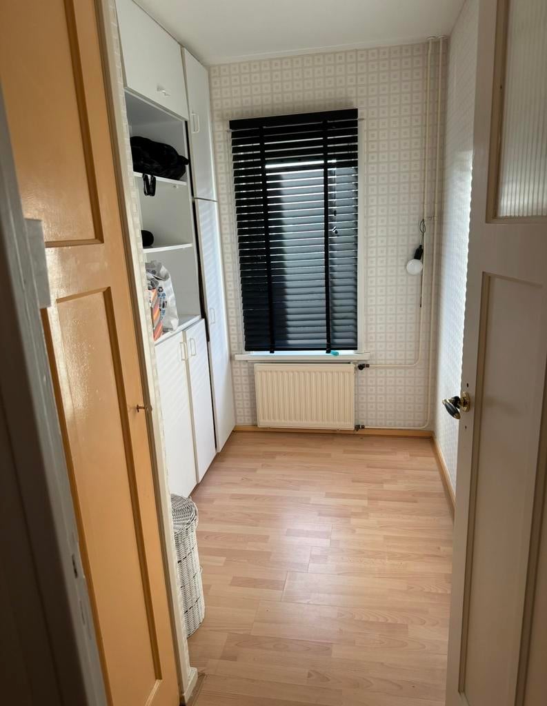 Matzwarte houten jaloezieën 80 cm breed, Huis en Inrichting, Stoffering | Gordijnen en Lamellen, Ophalen, Gebruikt, Zwart, 50 tot 100 cm