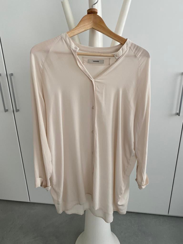 Zijde blouse Humanoid capsule collection, Ophalen of Verzenden, Zo goed als nieuw, Maat 38/40 (M), Overige kleuren