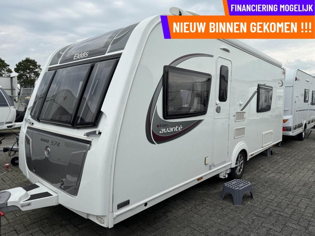 ELDDIS AVANTE 574, ENKELE BEDDEN, MOVER, LUIFEL, AIRCO, Caravans en Kamperen, Elddis, 7 tot 8 meter, Bedrijf, Mover