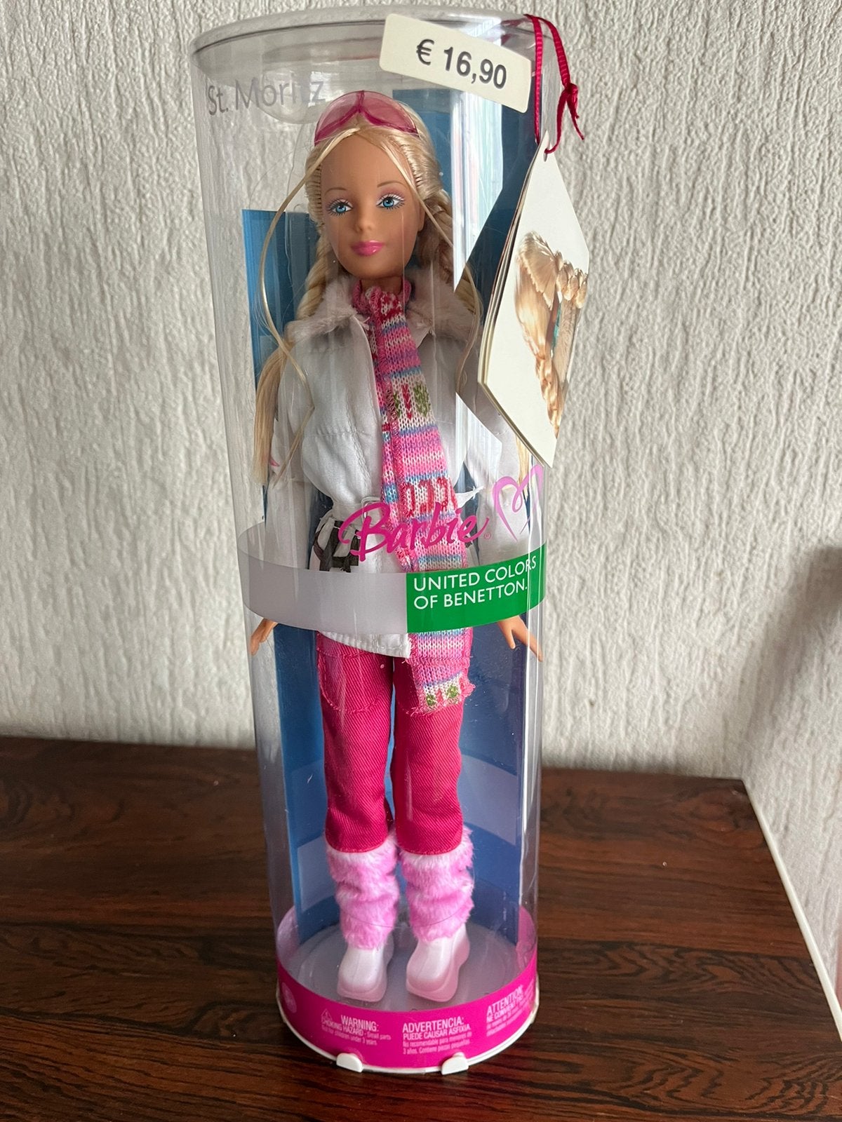 Barbie St. Mortitz United Colors of Benneton Nieuw in doos, Ophalen, Zo goed als nieuw, Pop