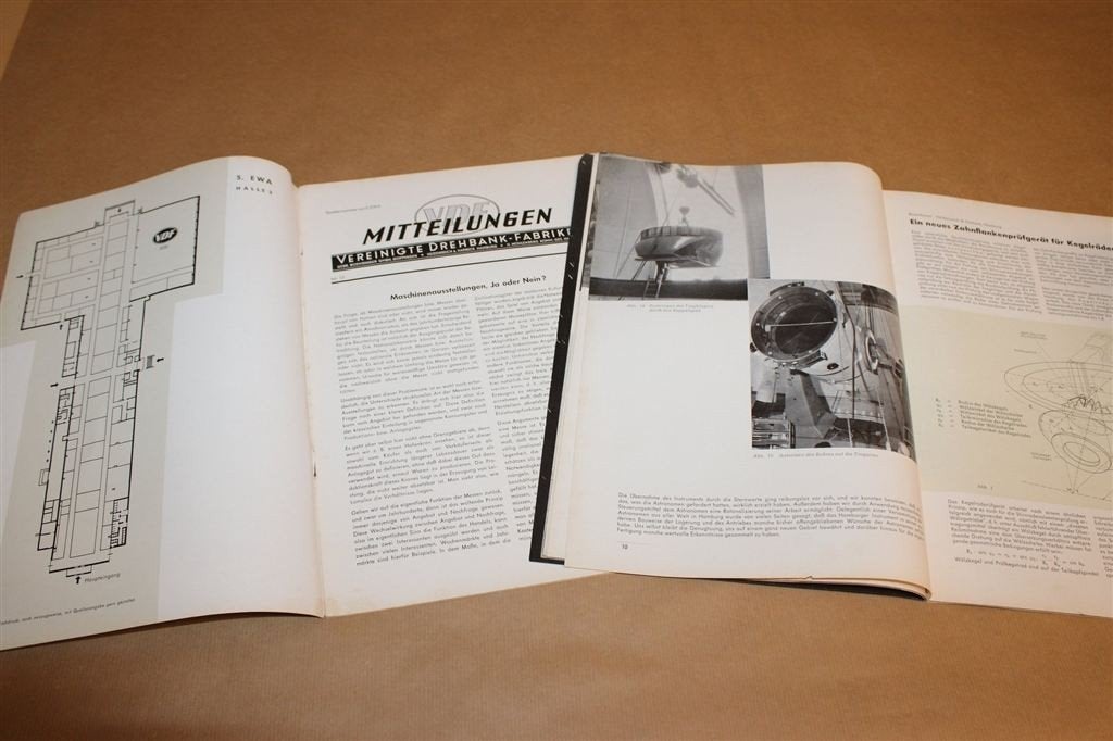 VDF Mitteilungen Nr 13 en 15 — Draaibanken 1957-1958, Ophalen of Verzenden, Gelezen