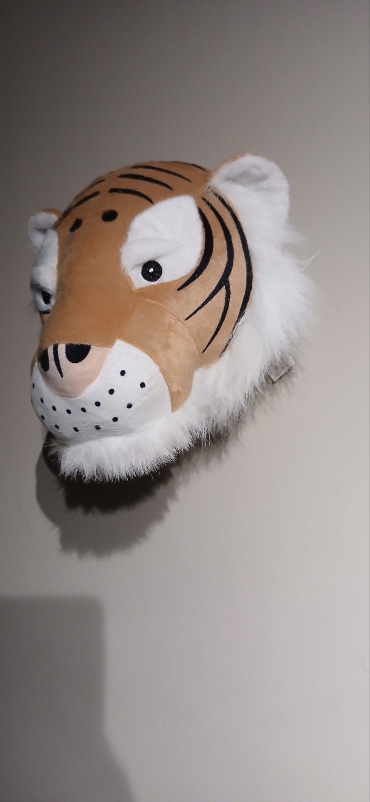 Dierenkoppen voor aan de muur - Tijger, Zebra, Olifant, Kinderen en Baby's, Speelgoed | Knuffels en Pluche, Gebruikt, Ophalen of Verzenden