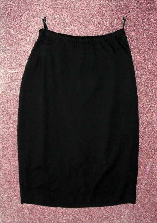 Rok Zwart viscose kokerrok stretch Maat 54 56, Kleding | Dames, Verzenden, Zo goed als nieuw, Zwart, Rok