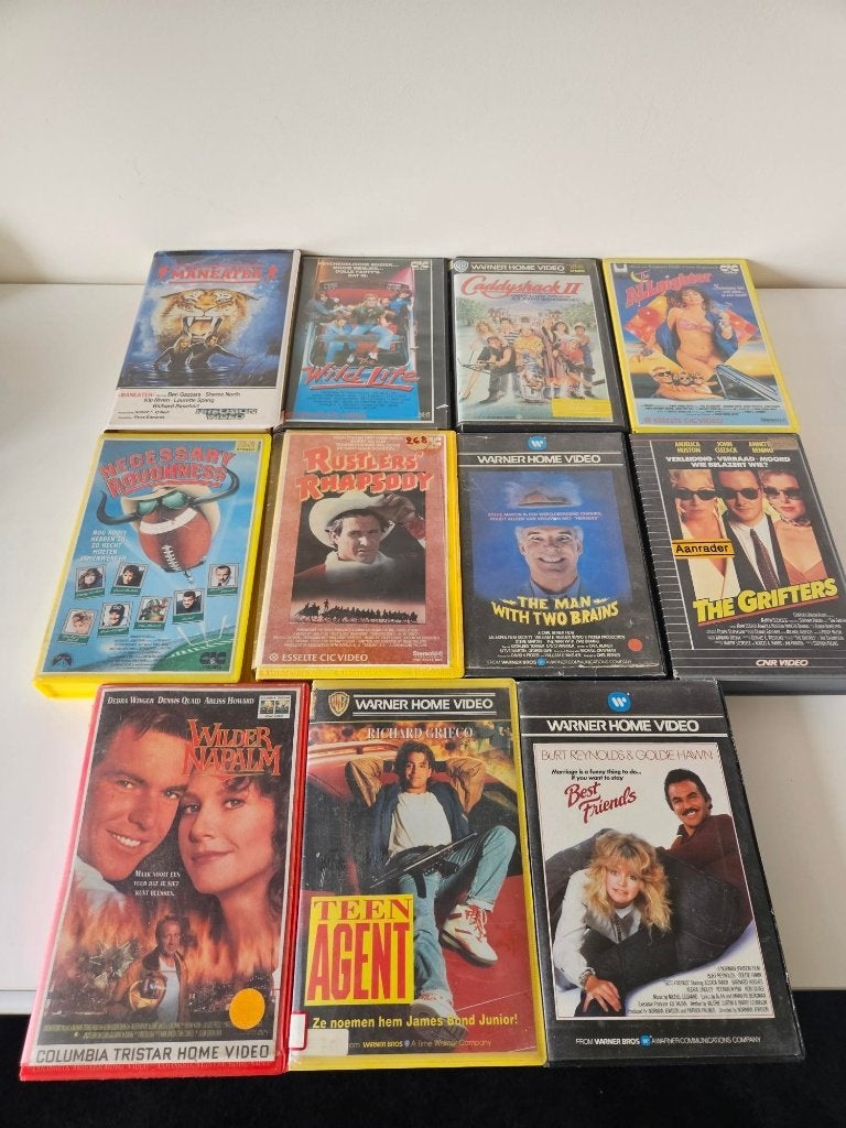 11 x VHS ex-rental film, Cd's en Dvd's, VHS | Film, Alle leeftijden, Ophalen of Verzenden, Gebruikt, Overige genres