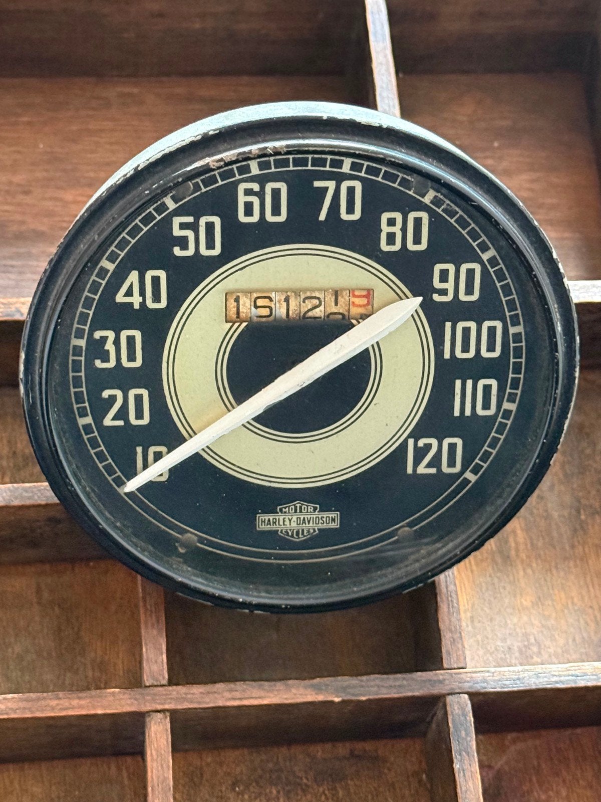 Harley-Davidson 120 MPH Speedometer 1942 - 1945 WLA/ WL/WLD,, Ophalen of Verzenden