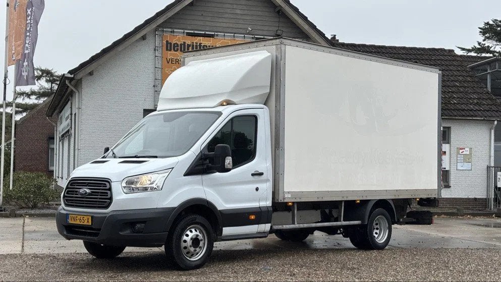 Ford Transit 2.0 TDCi 125 kW euro 6 dubbel lucht bakwagen Ko, 13 km/l, 4 cilinders, 2800 kg, Wit
