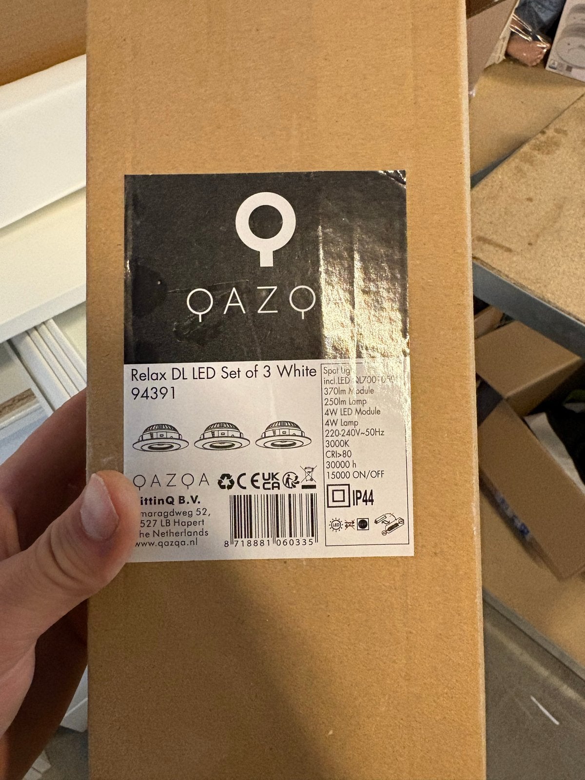 Set van 6 LED Inbouwspots - Zo goed als nieuw, Huis en Inrichting, Lampen | Spots, Ophalen, Inclusief lichtbron, Overige merken
