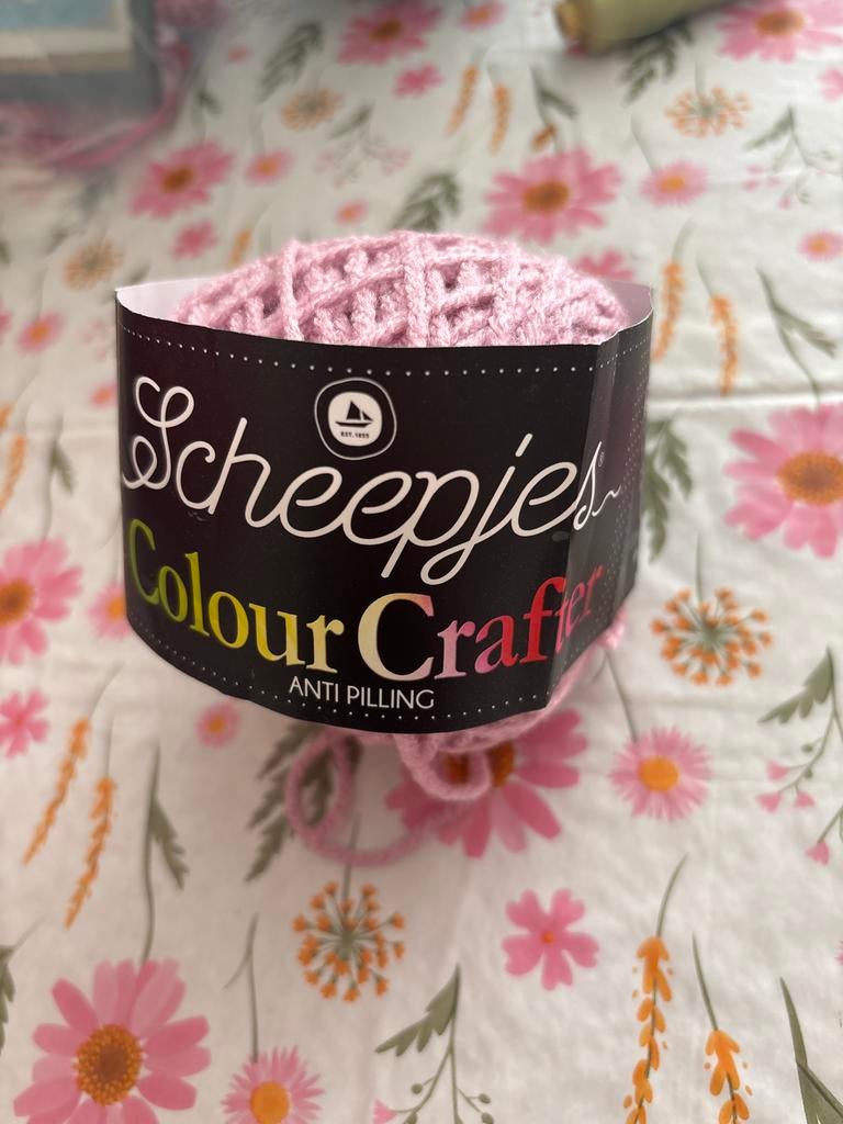 Scheepjes Colour Crafter garen - Roze (40 gram), Hobby en Vrije tijd, Breien en Haken, Ophalen of Verzenden, Nieuw, Breien of Haken