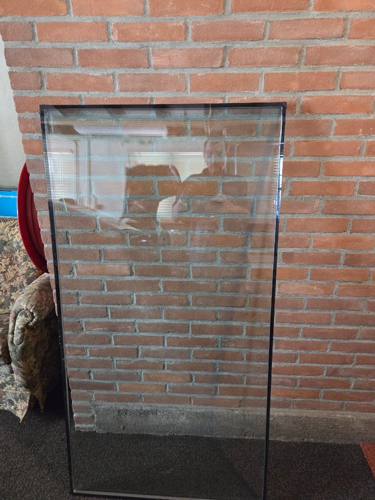 hr glas zonder kozijn, Doe-het-zelf en Verbouw, Glas en Ramen, Ophalen, Gevelraam of Ruit, Minder dan 80 cm, 120 tot 160 cm