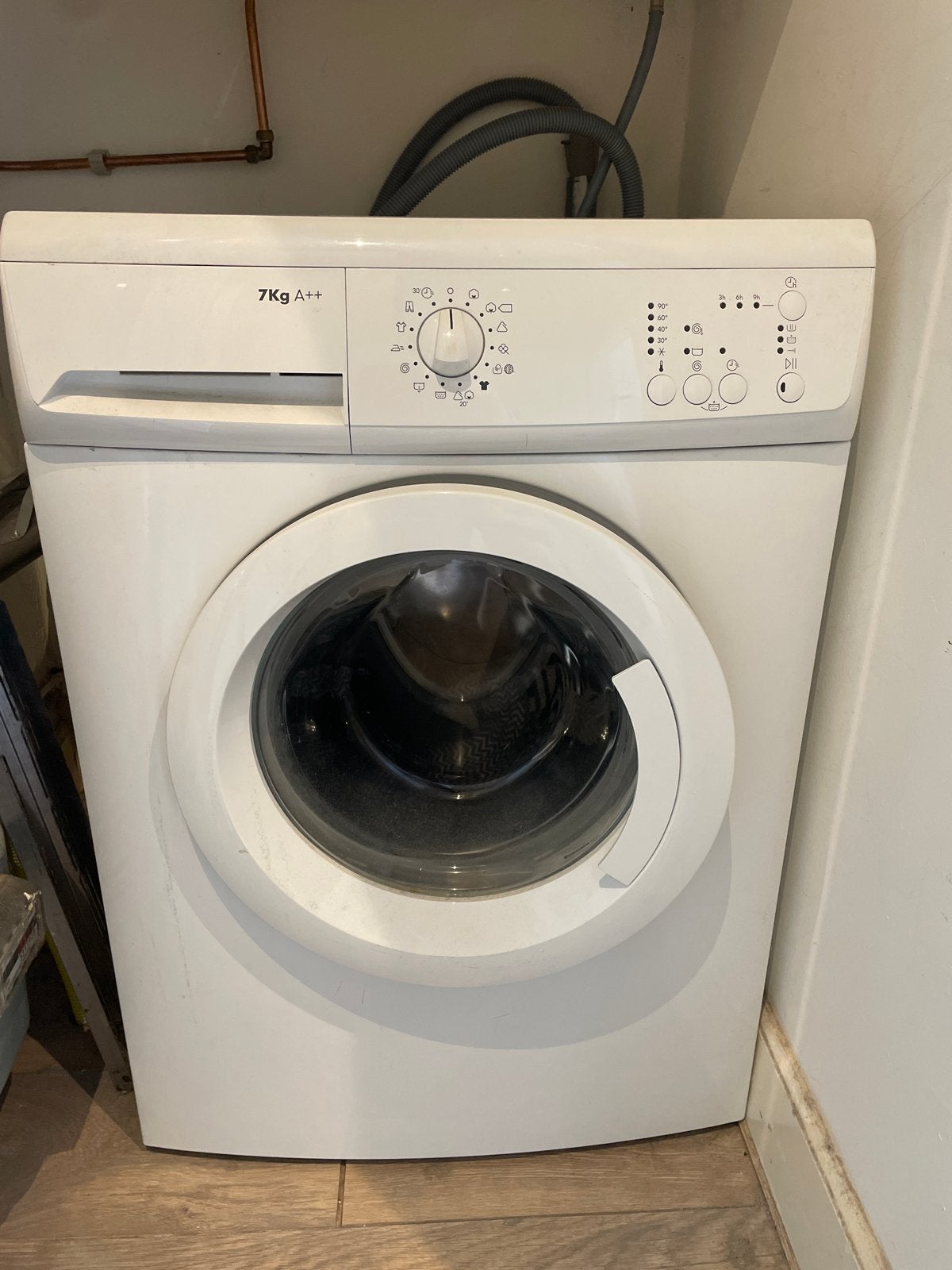 IKEA RENLIG FWM8 Wasmachine 7kg A++, Witgoed en Apparatuur, Ophalen, 6 tot 8 kg, 85 tot 90 cm, Minder dan 1200 toeren