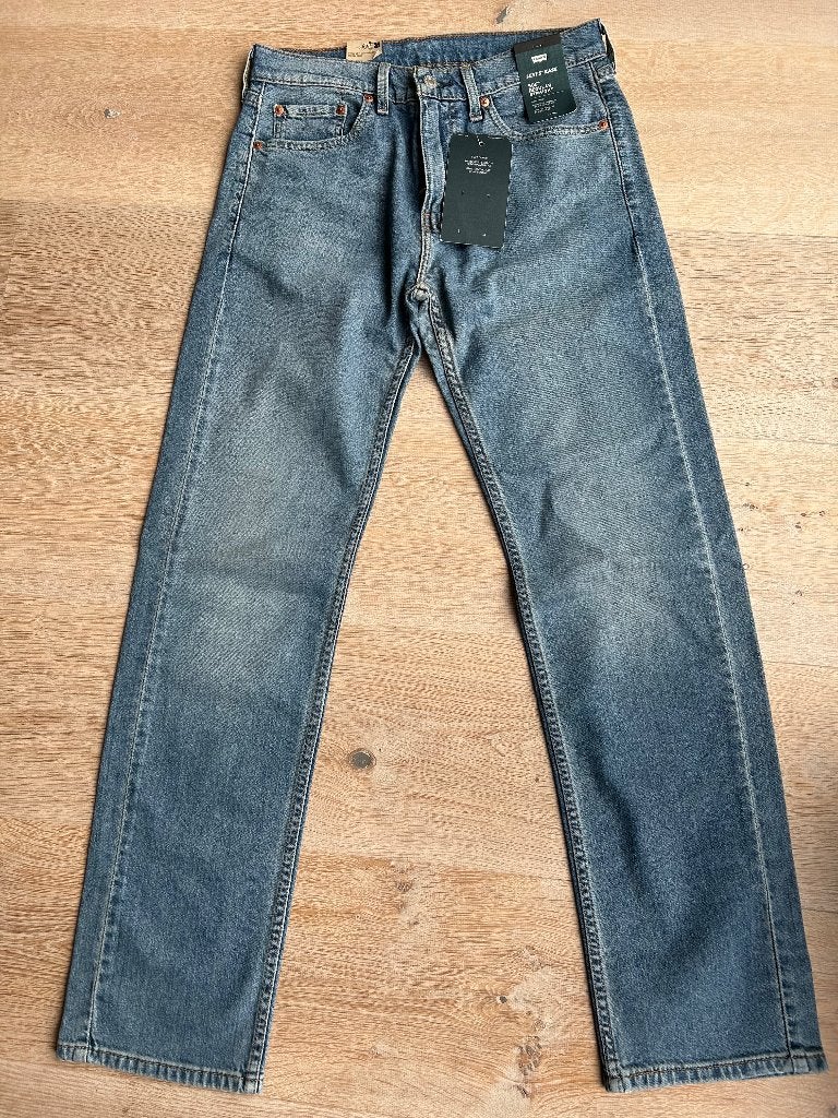 NIEUW - Levi’s 505 stretch spijkerbroek, W30/L32, Nieuw, W32 (confectie 46) of kleiner, Ophalen of Verzenden, Grijs