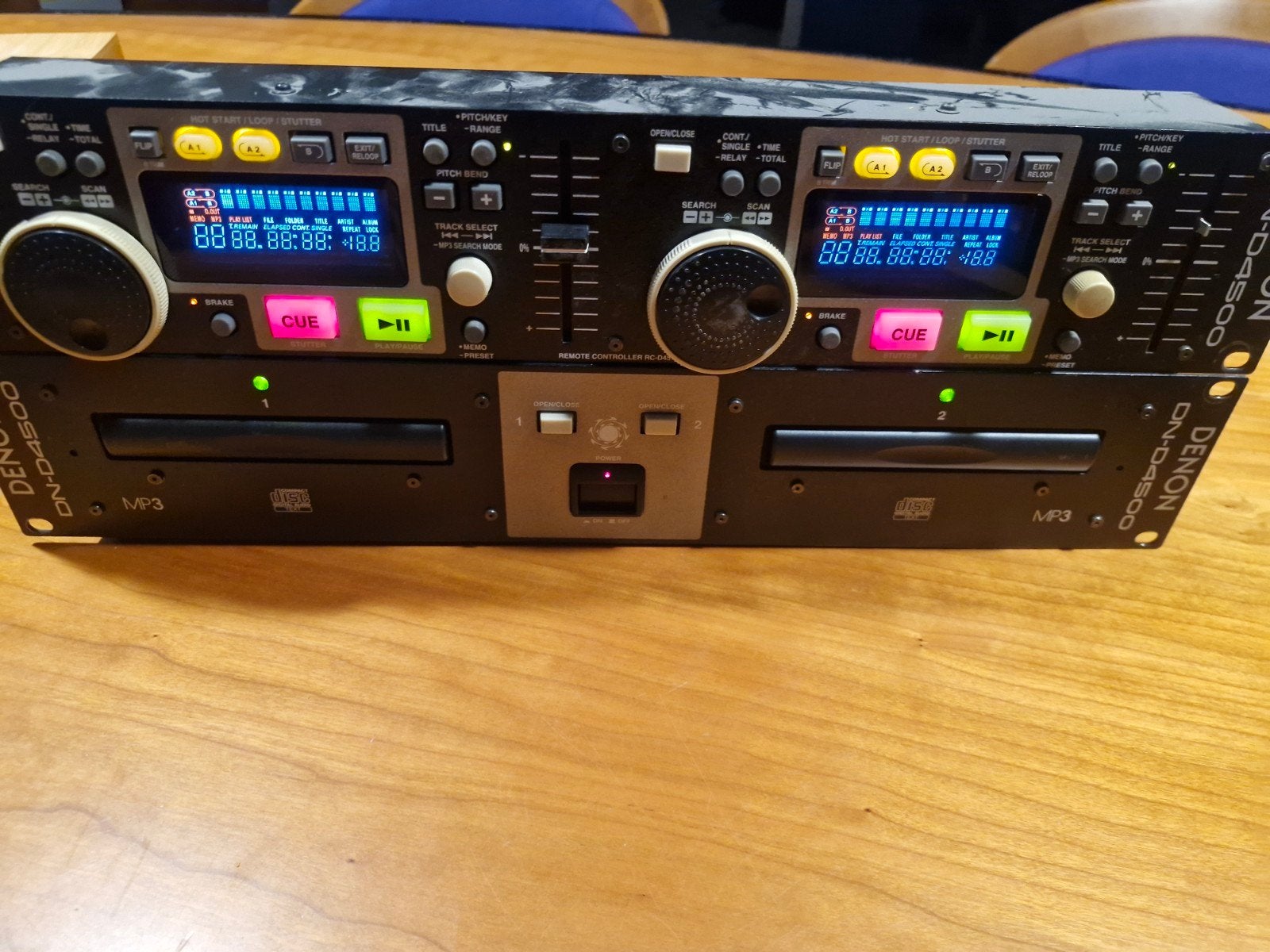 Denon DN-D4500 dubbele CD-speler - rubbers te vervangen, Ophalen of Verzenden, Gebruikt, Dj-set, Denon