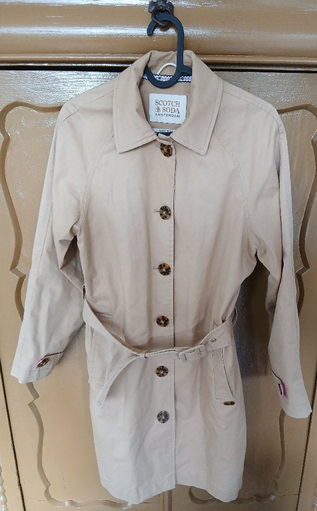 trenchcoat Scotch en Soda, Kinderen en Baby's, Kinderkleding | Maat 152, Ophalen, Meisje, Zo goed als nieuw, Scotch & Soda