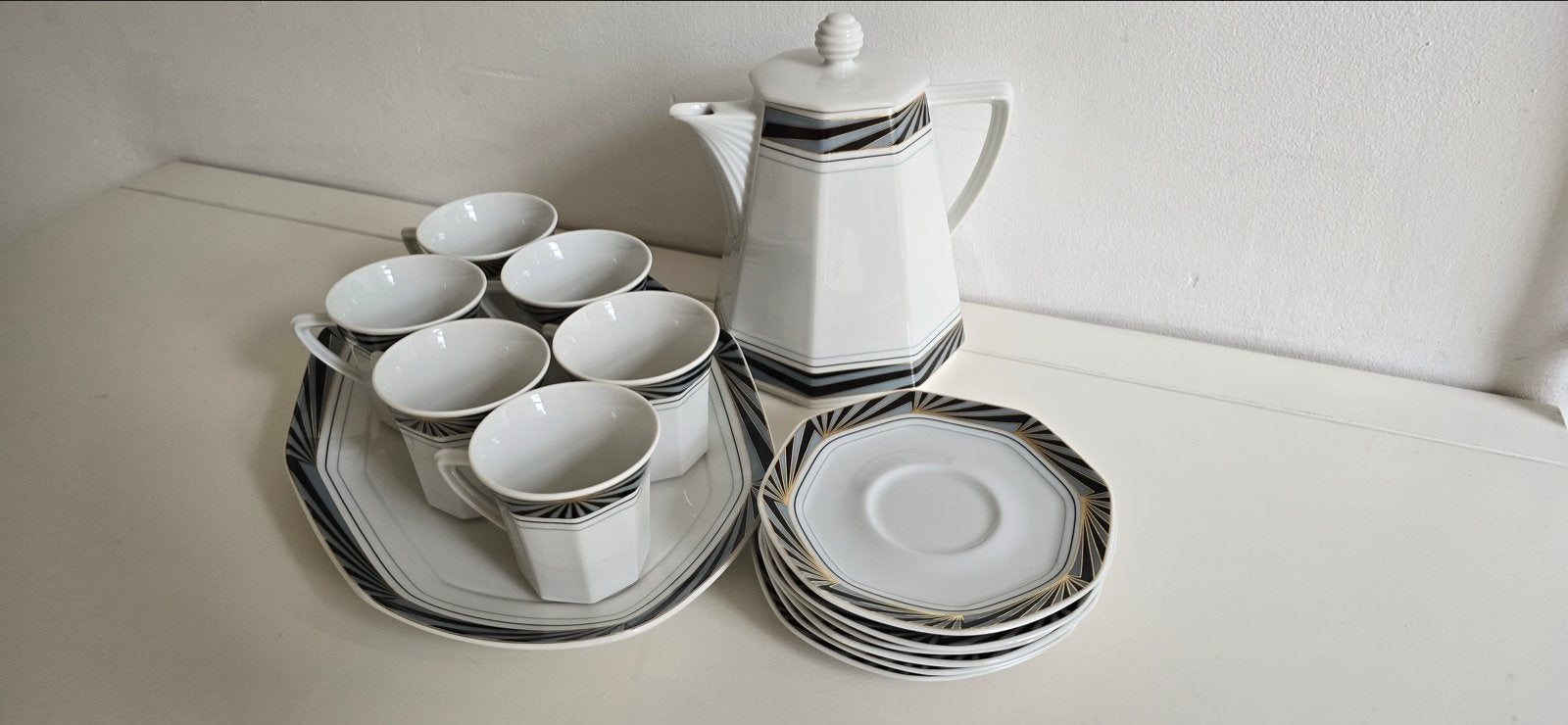 Vintage Schirnding Bavaria koffie/theeservies, Ophalen of Verzenden