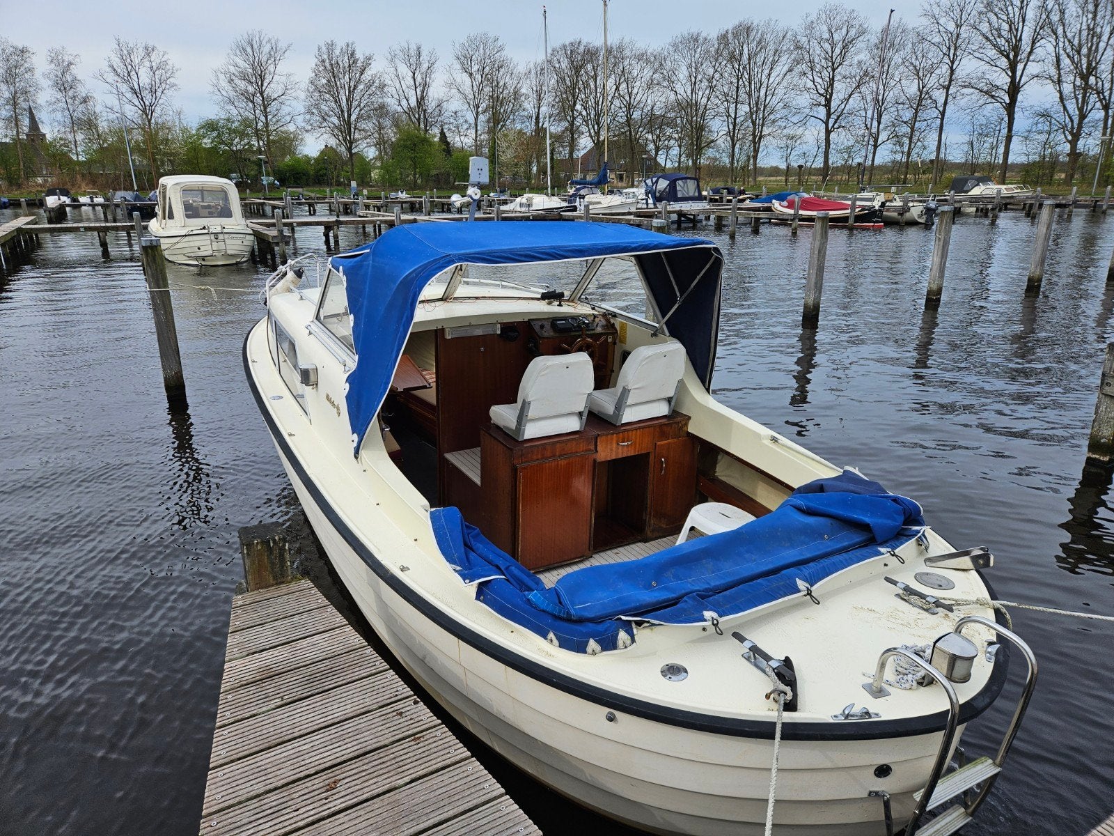 Nidelv 24 diesel vaarbewijs vrij. In nette staat, Watersport en Boten, Gebruikt, Diesel, Ophalen of Verzenden, Polyester