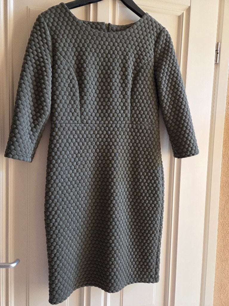 Jurk dames groen Sophia M, Kleding | Dames, Maat 38/40 (M), Ophalen of Verzenden, Zo goed als nieuw, Knielengte