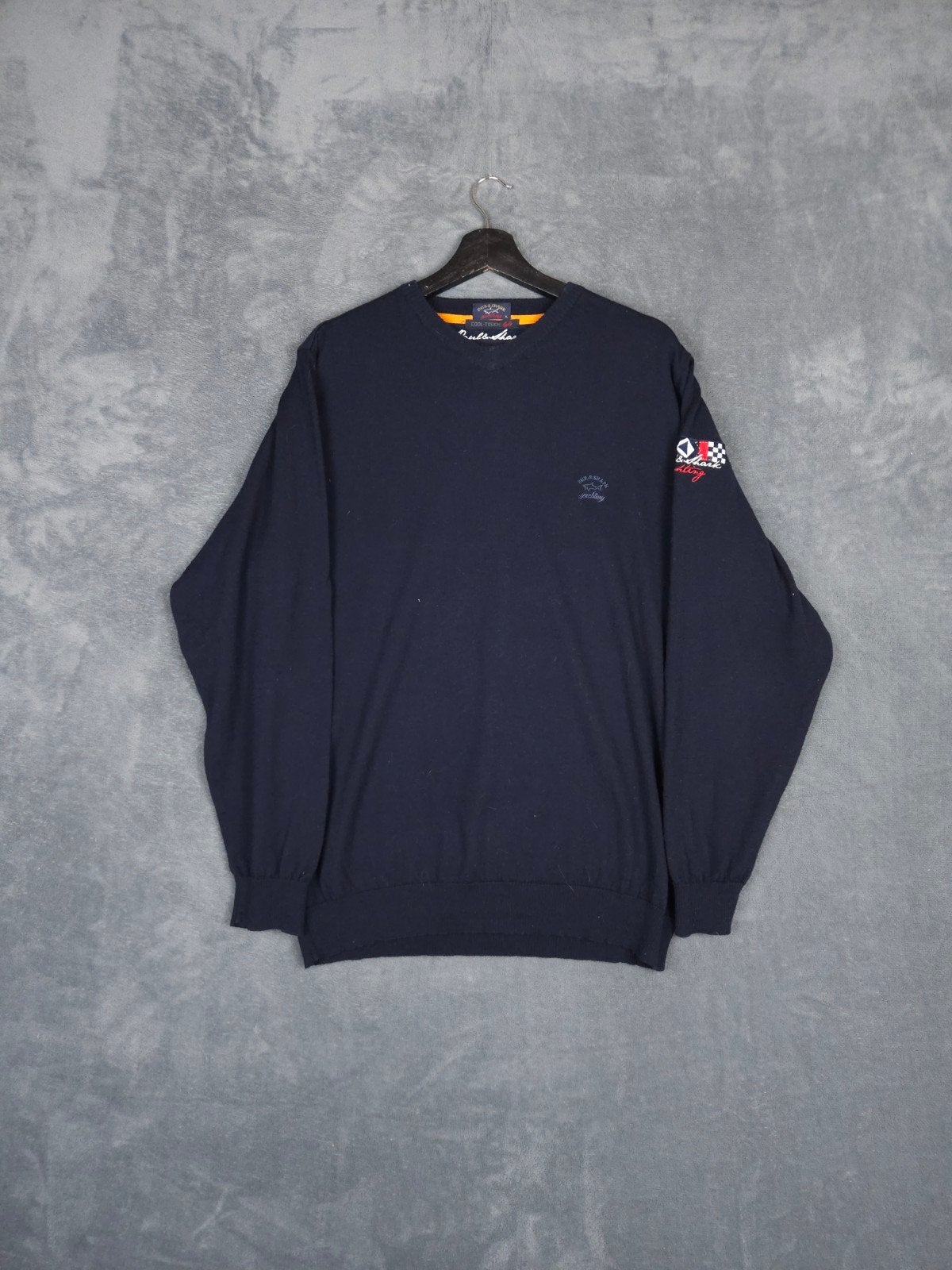 Paul en Shark Trui Wol XL Zomer XL Blauw Cool touch., Kleding | Heren, Truien en Vesten, ., Maat 56/58 (XL), Zo goed als nieuw