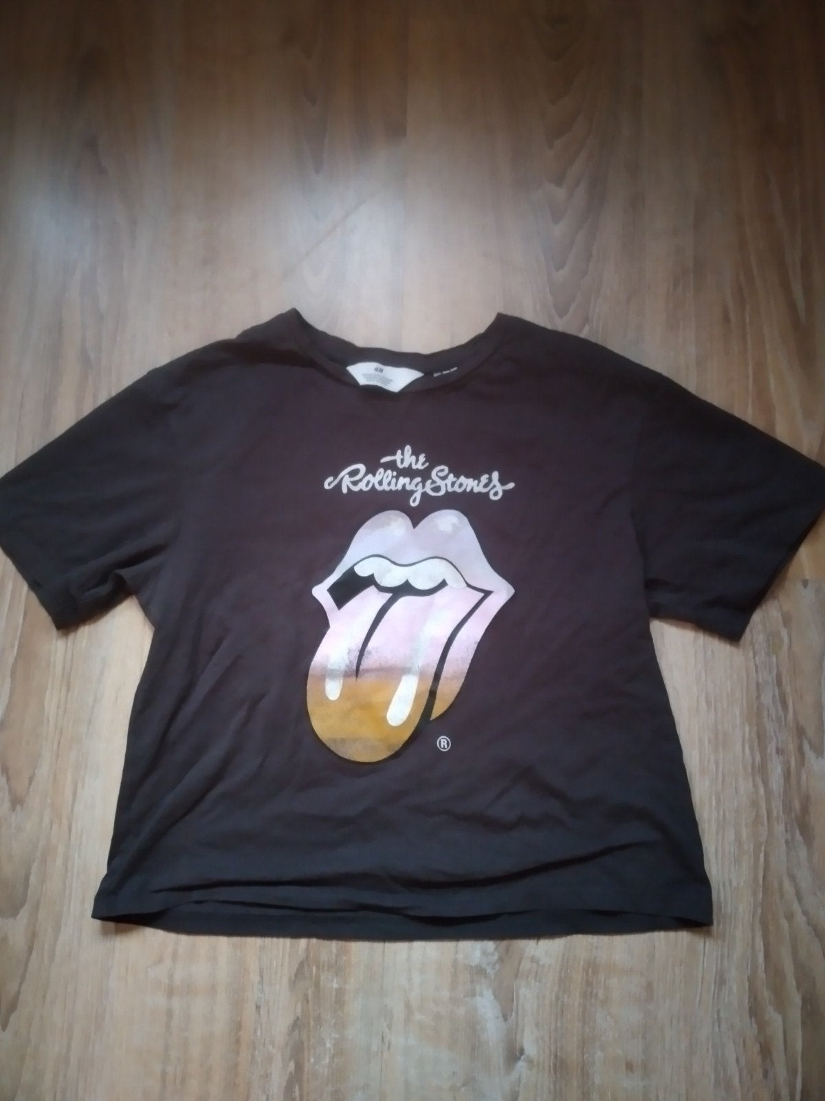 leuk Rolling Stones T shirt maat 164, Meisje, H&M, Ophalen of Verzenden, Zo goed als nieuw