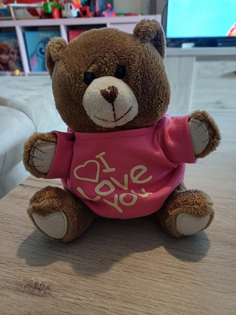 Knuffelbeer 'I Love You', Kinderen en Baby's, Speelgoed | Knuffels en Pluche, Ophalen of Verzenden