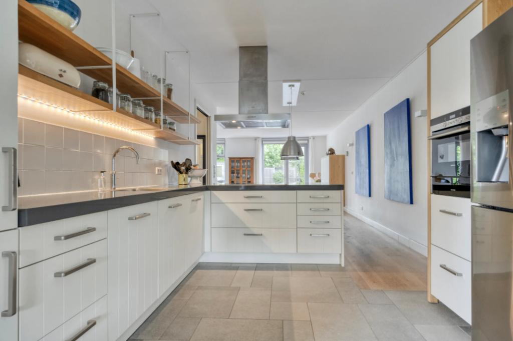 Complete witte keuken, Huis en Inrichting, Keuken | Complete keukens, Ophalen, Gebruikt, Overige materialen, Wit