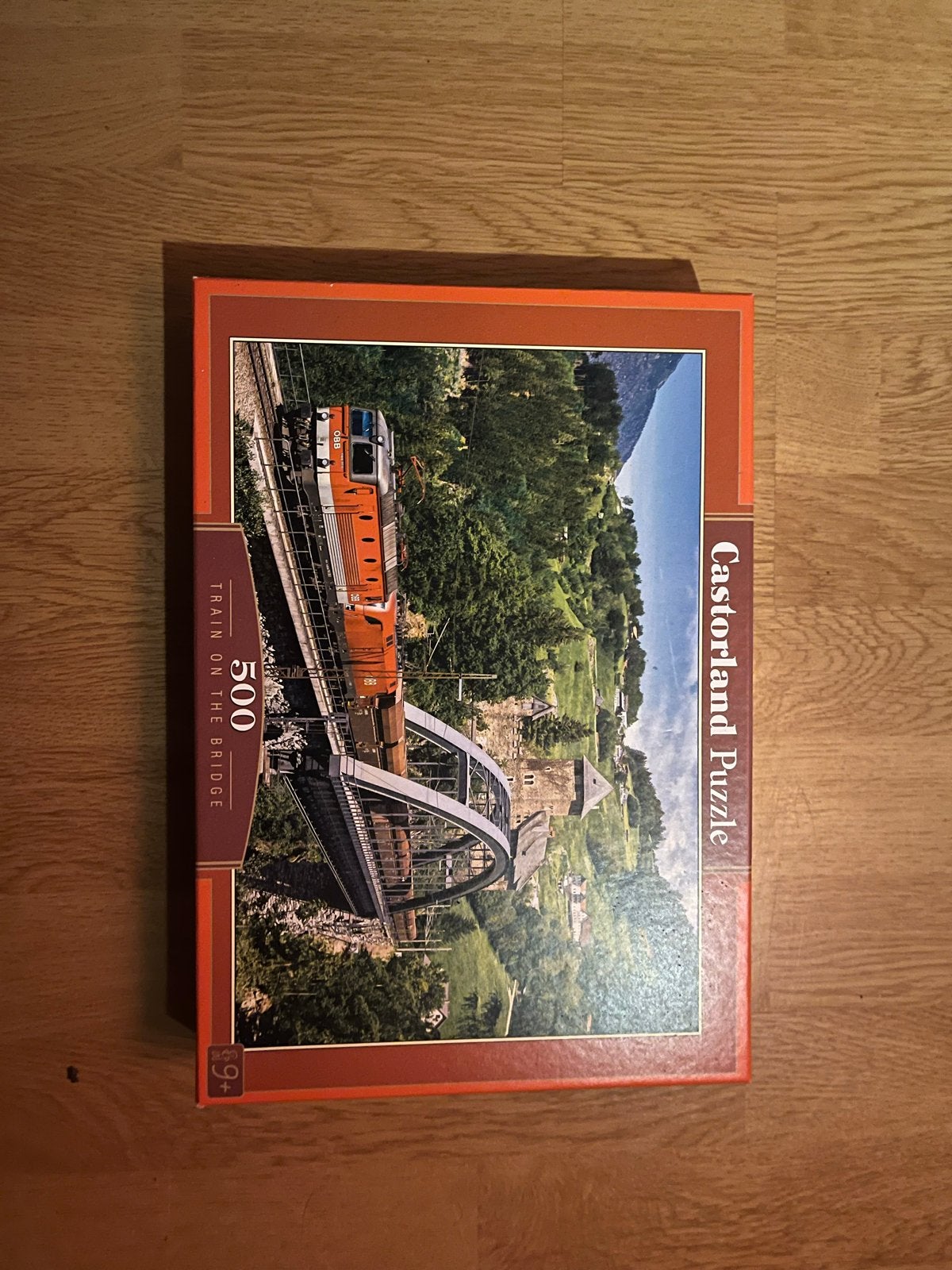 Castorland Puzzel Trein op de Brug - 500 stukjes, Ophalen of Verzenden, 500 t/m 1500 stukjes, Gebruikt, Legpuzzel