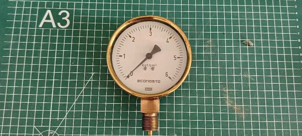 Antieke Econosto - Wika manometer, Antiek en Kunst, Ophalen of Verzenden