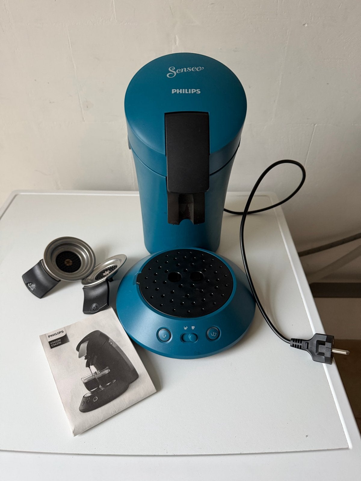Philips Senseo Original HD6554/70 Koffiepadapparaat - Blauw, Ophalen, Koffiemachine, Zo goed als nieuw, 2 tot 4 kopjes